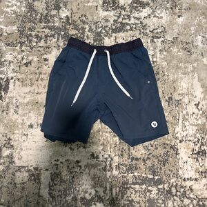 Blue Vuori  Athletic Shorts with Drawstring Waist